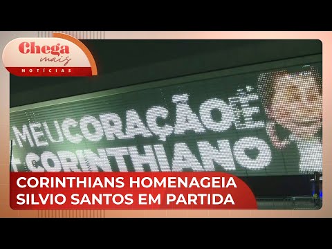 Corinthians homenageia Silvio Santos durante partida no Itaquerão | Chega Mais Notícias (21/08/24)