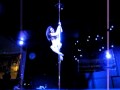 Jenyne Butterfly performing at Deb Rileys launch of The British Pole Dance Academy.