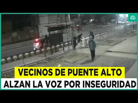 Delincuencia descontrolada en Puente Alto: Vecinos se manifiestan por la inseguridad