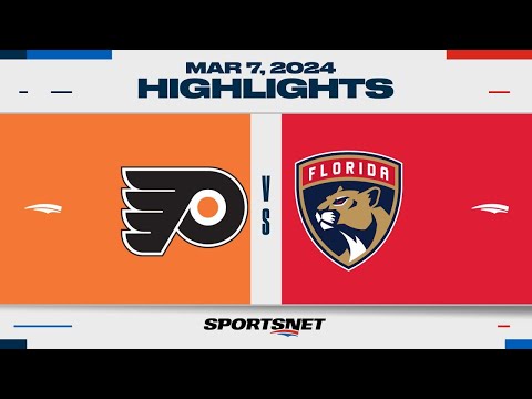 NHL Highlights | Flyers vs. Panthers - March 7, 2024