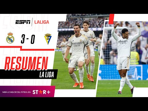 ¡EL MERENGUE GOLEÓ EN EL BERNABÉU Y ESTÁ A UN PASO DE SER CAMPEÓN! | Real Madrid 3-0 Cádiz | RESUMEN