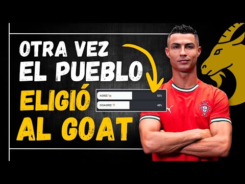 ? Otra vez EL PUEBLO eligió a CRISTIANO RONALDO como el GOAT en mega-encuesta de Fabrizio Romano