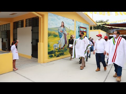 Presidente participa en la inauguración de la Institución Educativa San Juan Bautista en Piura