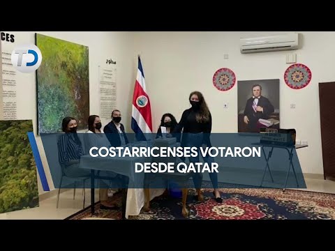 Costarricenses votaron desde Qatar