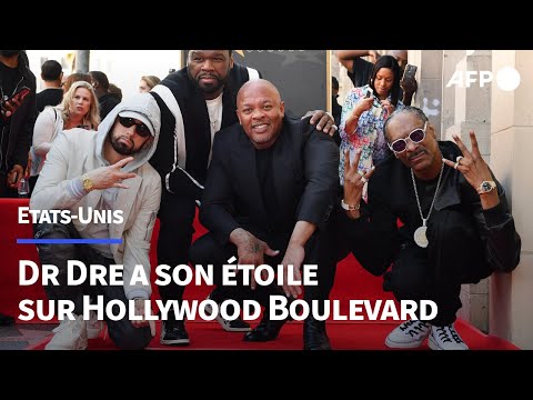 Le rappeur américain Dr. Dre inaugure son étoile sur le Hollywood Walk of Fame | AFP
