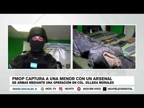¡Con arsenal de armas prohibidas! Capturan a menor en la Villeda Morales de la capital