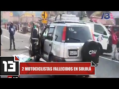 2 motociclistas fallecidos en Sololá