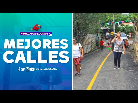 Alcaldía de Managua inaugura obra de mejoramiento de calles en el barrio Carlos Núñez