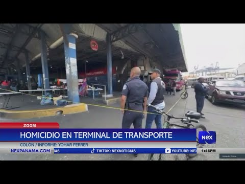 Se registra homicidio en la Terminal de Transporte en Colo?n