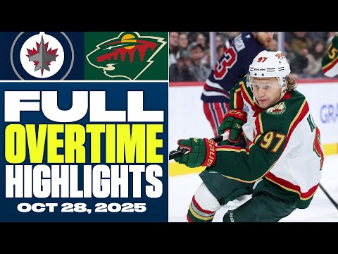 Winnipeg Jets at Minnesota Wild | FULL Overtime Highlights - October 28, 2025