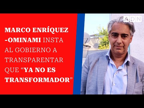 Marco Enríquez-Ominami insta al gobierno a transparentar que “ya no es transformador”