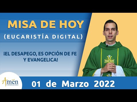 Misa de Hoy Martes 1 de Marzo 2022 l Eucaristía Digital | Padre Carlos Yepes | Católica | Dios