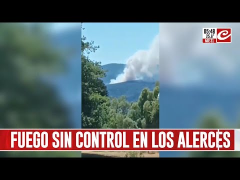 Fuego sin control en el PN Los Alerces: ya se consumieron más de dos mil hectáreas