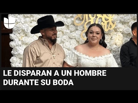 Hombres armados irrumpen en la boda de una pareja latina y le disparan al novio en la cabeza