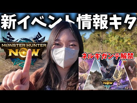 クライマックスシーズン情報を見て新イベントをプレイするあまみ【モンハンNow】