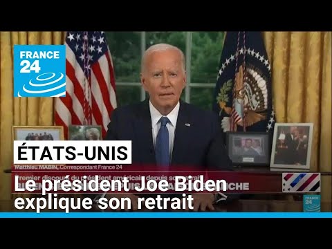 Dans une allocution, le président Joe Biden explique son retrait de la course à la Maison Blanche