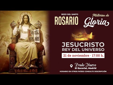 Santo Rosario Meditado (Misterios de Gloria) en Directo desde Prado Nuevo, Domingo 21 de Nov., 17 h.