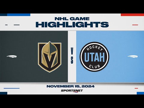 NHL Highlights | Golden Knights vs. Utah HC - November 15, 2024