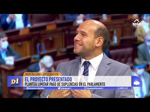 Martín Lema quiere recortar el pago de jornales a suplentes en el Parlamento