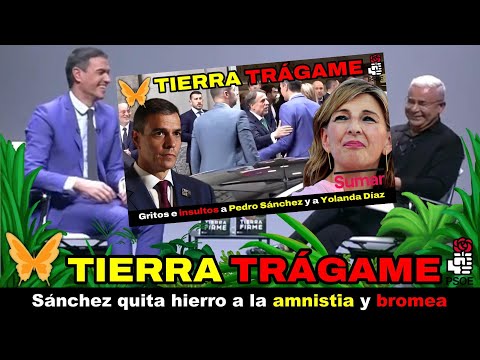 ? ABUCHEAN a Sánchez y Díaz en la presentación de TIERRA TRÁGAME: Jorge Javier se DESCOJONA VIVO.