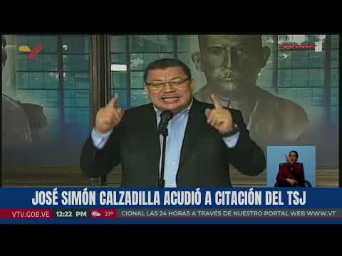 José Simón Calzadilla declara tras comparecer en Sala Electoral del TSJ, 7 agosto 2024