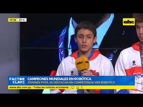 Paraguayos sobresalen en campeonato mundial de robótica