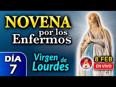 NOVENA por los ENFERMOS, Rosario de HOY a la Virgen de Lourdes DÍA 7  - 8 feb 2023