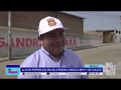 Trujillo: alcalde propone que una sola persona conduzca moto y use chaleco