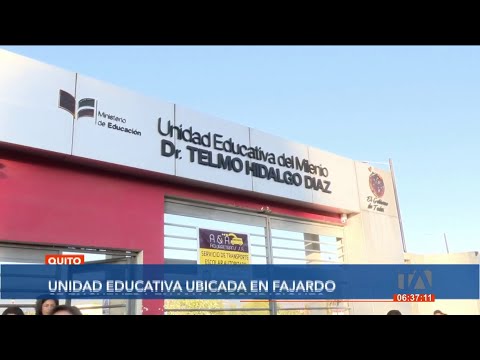 La Unidad Educativa Dr. Telmo Hidalgo en el Valle de los Chillos presenta daños estructurales