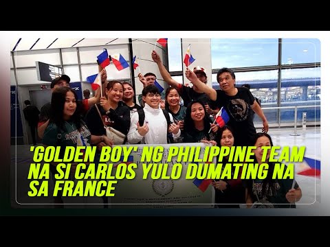 'Golden Boy' ng Philippine team na si Carlos Yulo dumating na sa France