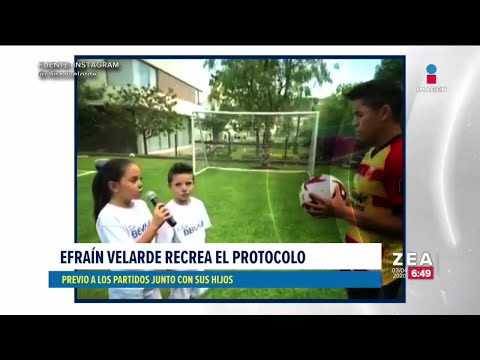 Efraín Velarde recrea con sus hijos la Liga Mx | Adrenalina