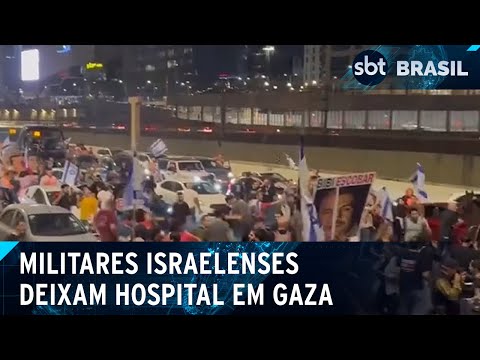 Netanyahu sofre pressão popular | SBT Brasil (01/04/24)