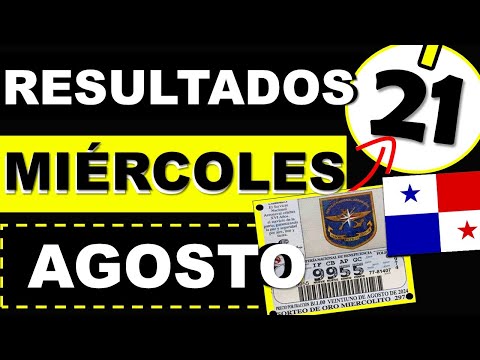 Resultados Sorteo Loteria Miercoles 21 de Agosto 2024 Loteria Nacional Panama Miercolito Hoy Q Jugó