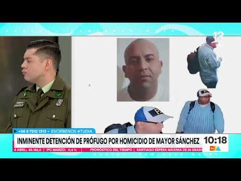 Nuevas imágenes del prófugo por homicidio del Mayor Sánchez | Tu Día | Canal 13
