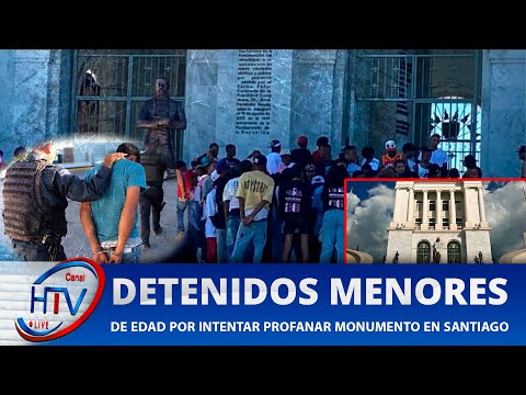 Detenidos Menores de Edad por Intentar Profanar Monumento en Santiago