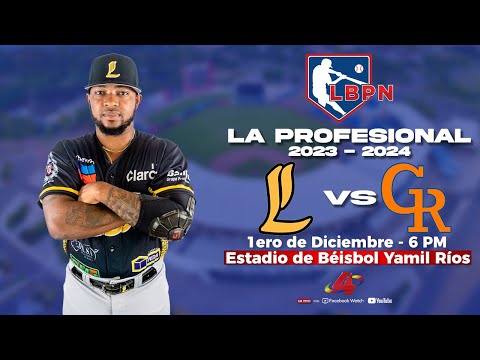 Leones de León VS Gigantes de Rivas - Liga de Béisbol Profesional Nacional (LBPN) – 2023 - 2024
