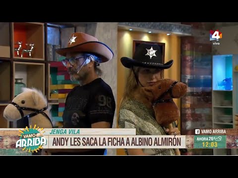 Vamo Arriba - Un duelo a pura risa: Albino Almirón vs. Andy en el Jenga Vila