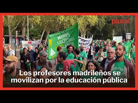 Los profesores madrileños se movilizan contra Ayuso: Cobramos menos y trabajamos más