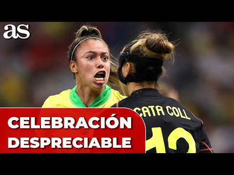 El FEO GESTO de PRISCILA a CATA COLL tras el GOL en PROPIA en el BRASIL - ESPAÑA | SEMIFINALES JJOO