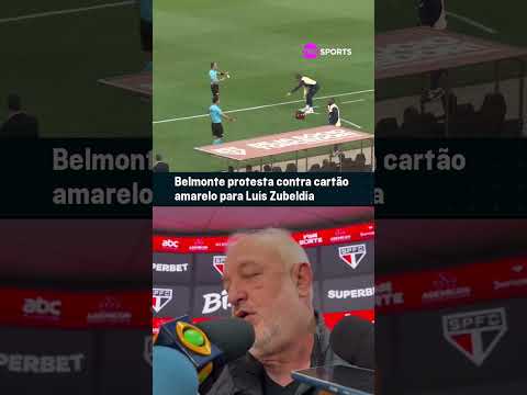 CARTÃO EXAGERADO! BELMONTE RECLAMA SOBRE PUNIÇÃO CONTRA ZUBELDIA! #shorts