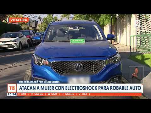 Sujetos arrastraron a mujer extranjera para robarle su vehículo en Vitacura