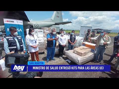San Martín: Ministro de Salud entregó kits para las áreas UCI
