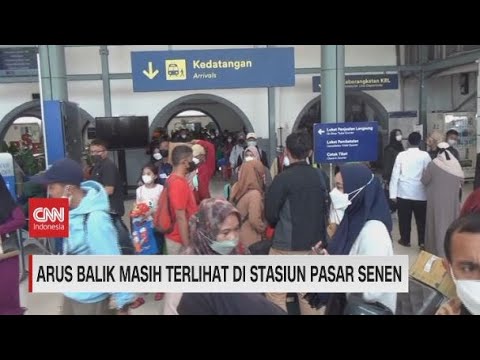 🔴Arus Balik Masih Terlihat di Stasiun Pasar Senen
