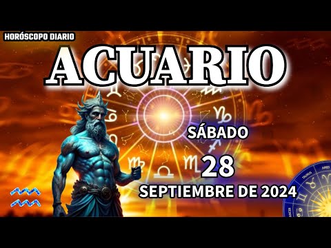 Horóscopo Diario  Acuario  28 De Septiembre De 2024. Amor + Salud