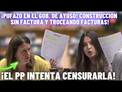 INTENTAN SILENCIAR a una Diputada al DENUNCIAR un PUFO en el Gobierno del PP de AYUSO!