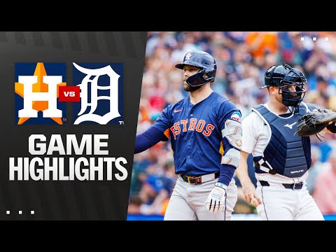 Astros vs. Tigers Game Highlights (8/20/25) | MLB Highlights