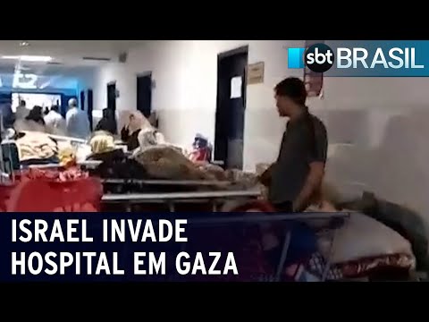 Israel invade hospital na Faixa de Gaza | SBT Brasil (15/02/24)