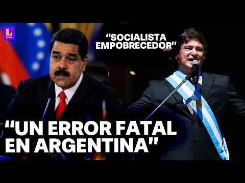 Socialista empobrecedor: Nicolás Maduro y Javier Milei intercambian fuertes comentarios
