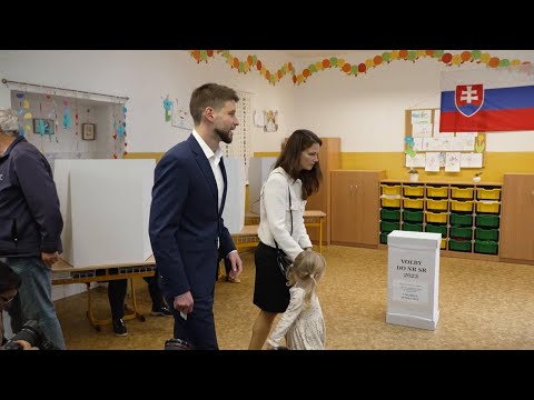 Simecka hails 'positive campaign' as he votes in Slovakia's parliamentary election