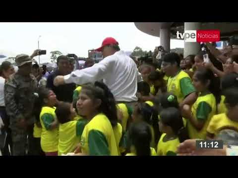 El presidente Martín Vizcarra supervisa entrega de centro infantil de atención integral